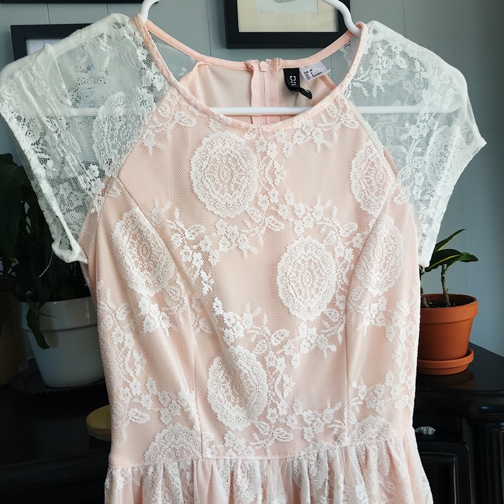 H&M Pastel Pink Lacey Dress